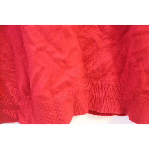 Banana Republic Sweater Mens Medium Red Pullover‎ V Neck 100% Cashmere - Picture 2 of 7